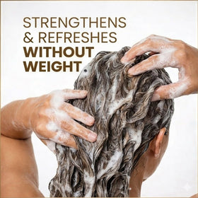 HerStyler conditioner pouring to show rich slip for easy detangling and reduced breakage