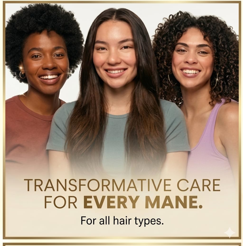HerStyler before and after hair comparison illustrating smoother, shinier strands