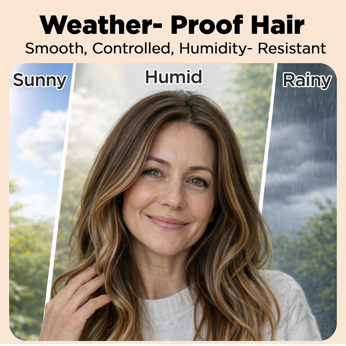 HerStyler placed on bathroom shelf illustrating daily routine use
