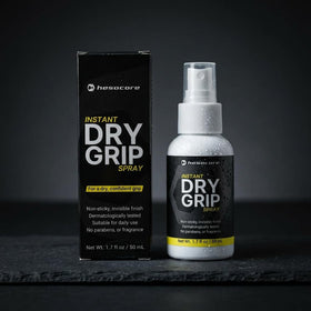 Hesacore spray used in gym setting showing steady grip during lifts