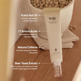 Hesul natural caffeine and botanicals collage suggesting energizing roots