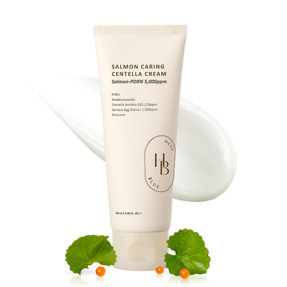 HEVEBLUE front packaging showing product and benefits