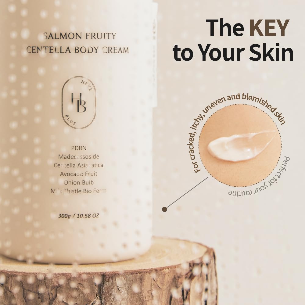 HEVEBLUE label close-up with ingredient list and low-irritation certification