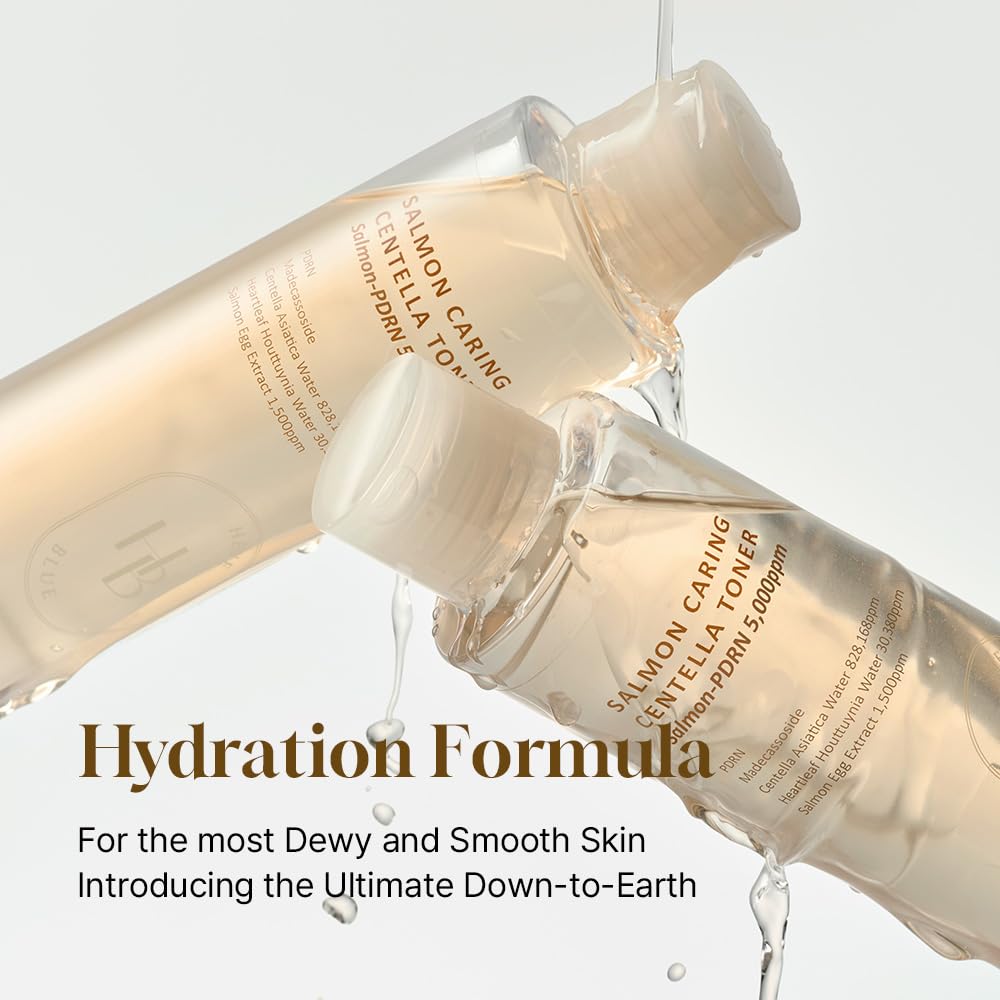 HEVEBLUE centella leaf water bottle illustrating soothing botanical benefit