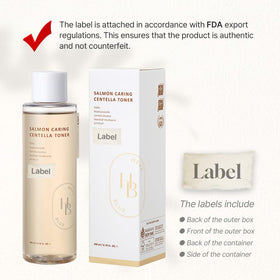 HEVEBLUE label close-up highlighting ingredients and pH 5.5 benefit
