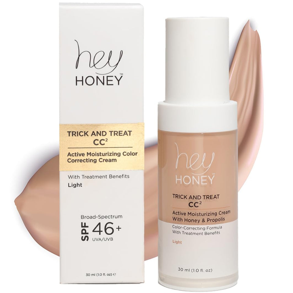 Hey Honey front packaging showing light tone and compact bottle for easy use