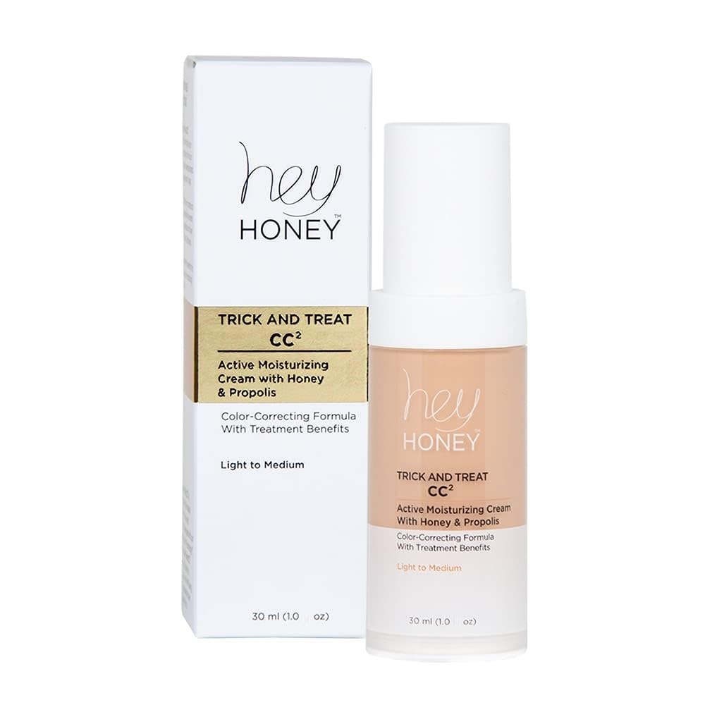 Hey Honey CC cream in a morning routine scene simplifying beauty steps