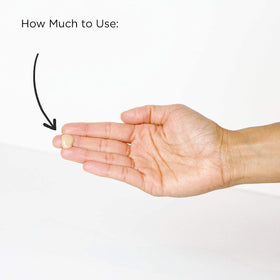 Hey Honey 1 oz scale comparison showing compact travel-friendly size