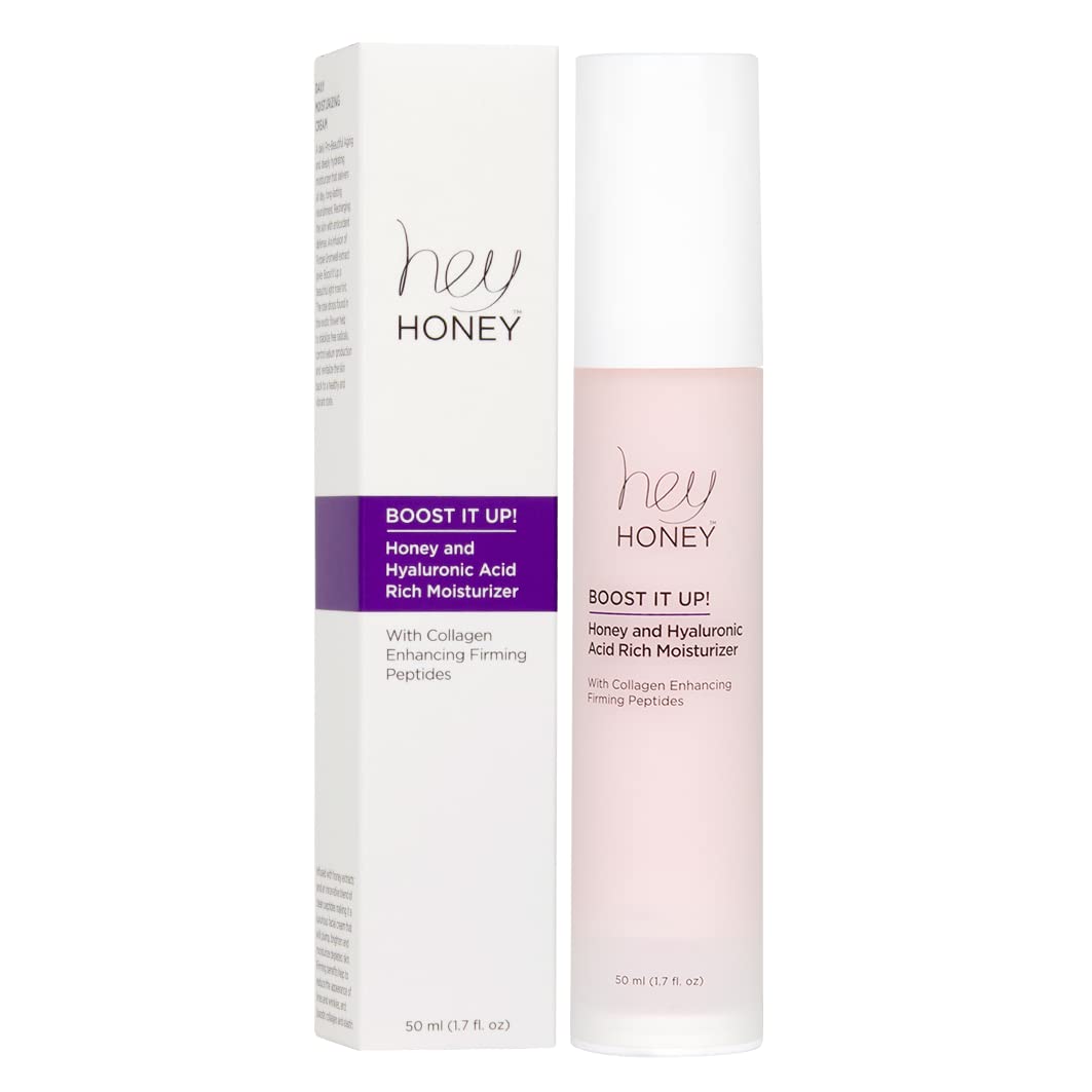Hey Honey jar on bathroom counter in lifestyle scene conveying everyday routine use