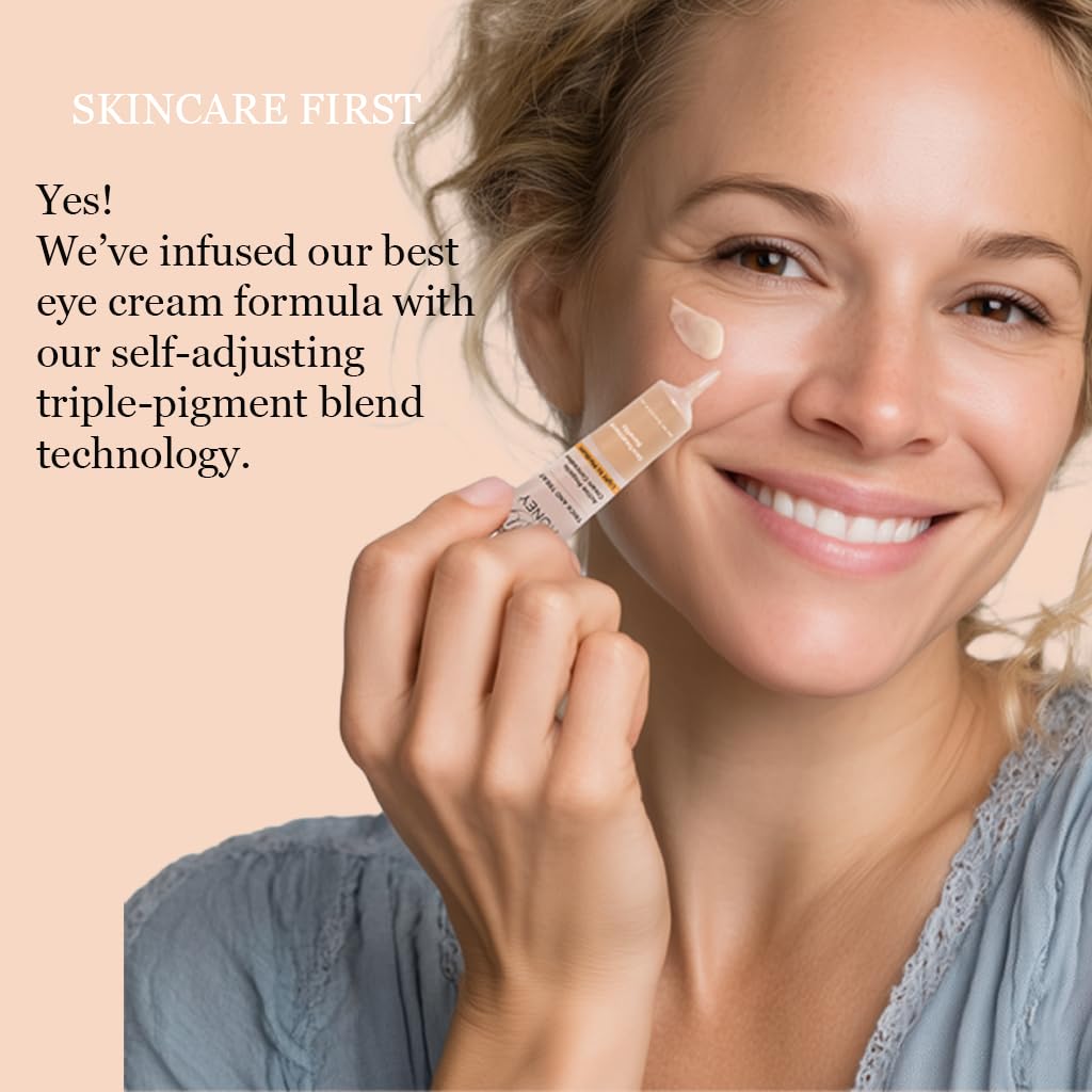 Hey Honey open tube texture swatch demonstrating creamy blendability and natural finish