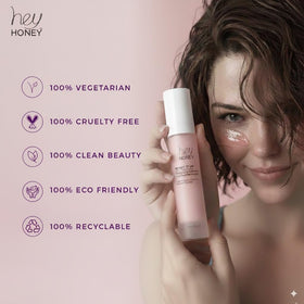 Hey Honey cream texture close-up highlighting silky finish and fast absorption