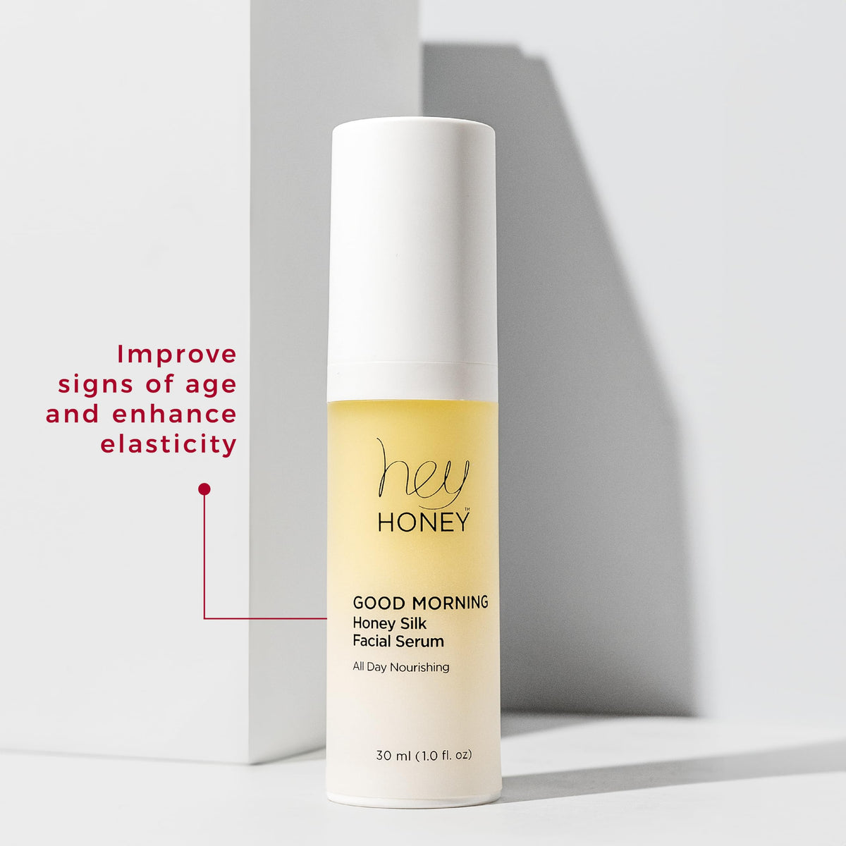 Hey Honey used under makeup showing primer effect and improved foundation application