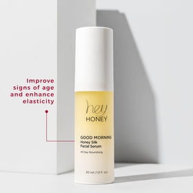Hey Honey used under makeup showing primer effect and improved foundation application
