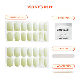 heyhae application in hand demonstrating warm-and-stretch method for better fit
