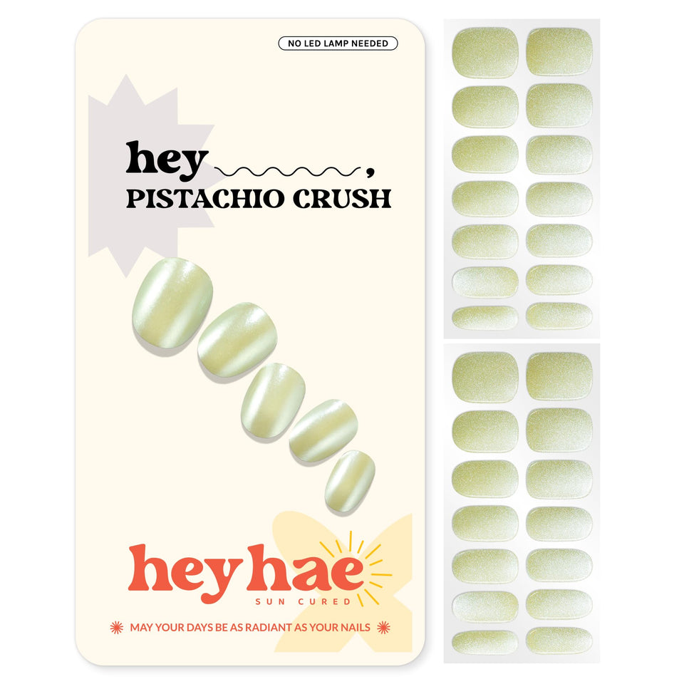 heyhae front packaging showing kit and pistachio shade for easy identification and convenience