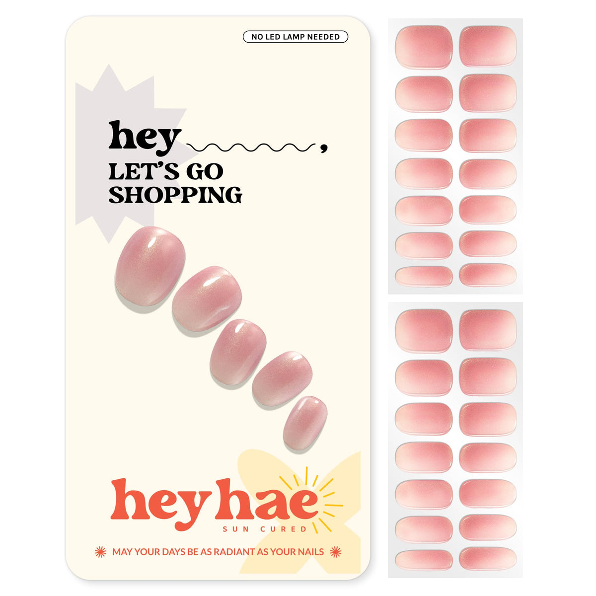 heyhae front packaging showcasing full strip set and benefits