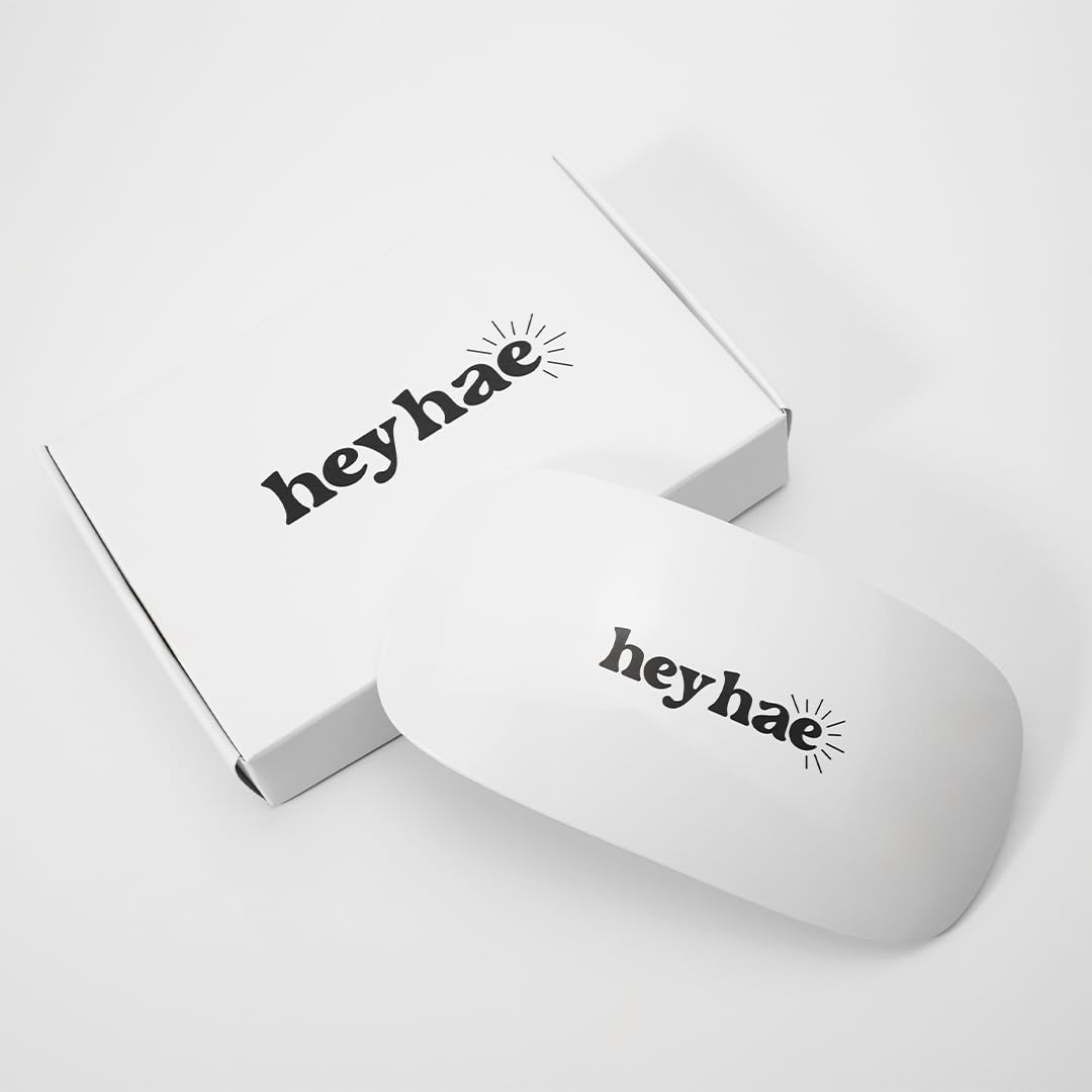 heyhae LED array close-up displaying 365nm and 405nm diodes for even, fast curing