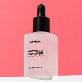 heyhae lifestyle bathroom counter staged for easy at-home manicure routine