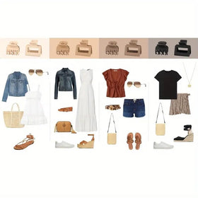 HFLYJPYW lifestyle image of a woman wearing a clip for effortless styling