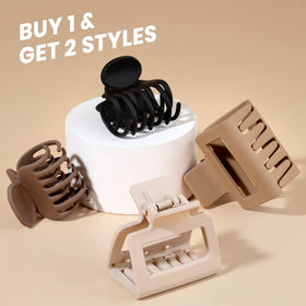 HFLYJPYW medium clip in a half-up hairstyle providing strong hold and style