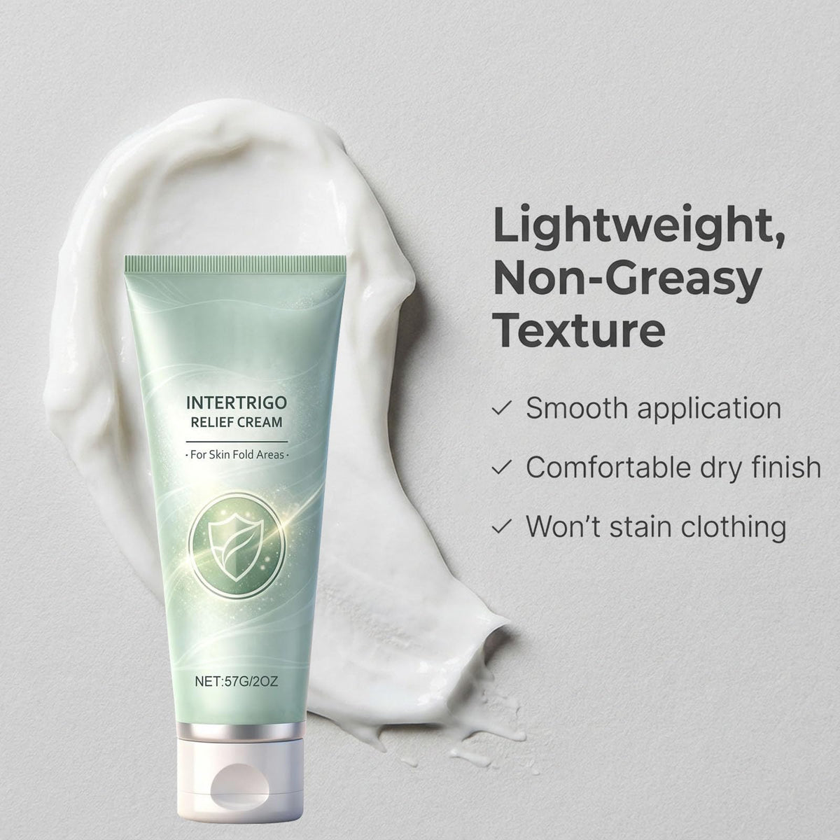 Hglyxoae applying cream to underarm demonstrating friction relief