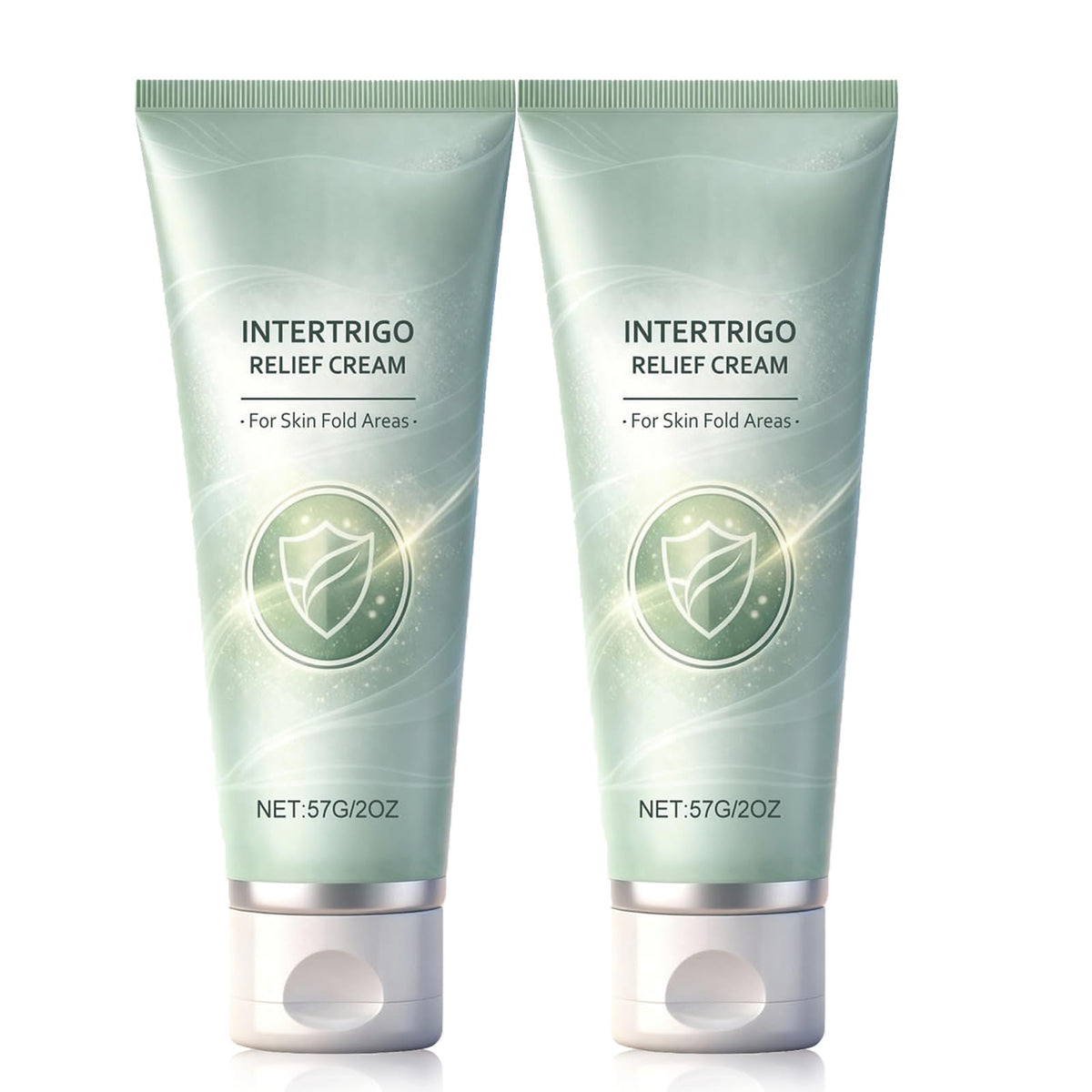 Hglyxoae front view of two cream tubes showing packaging and convenience
