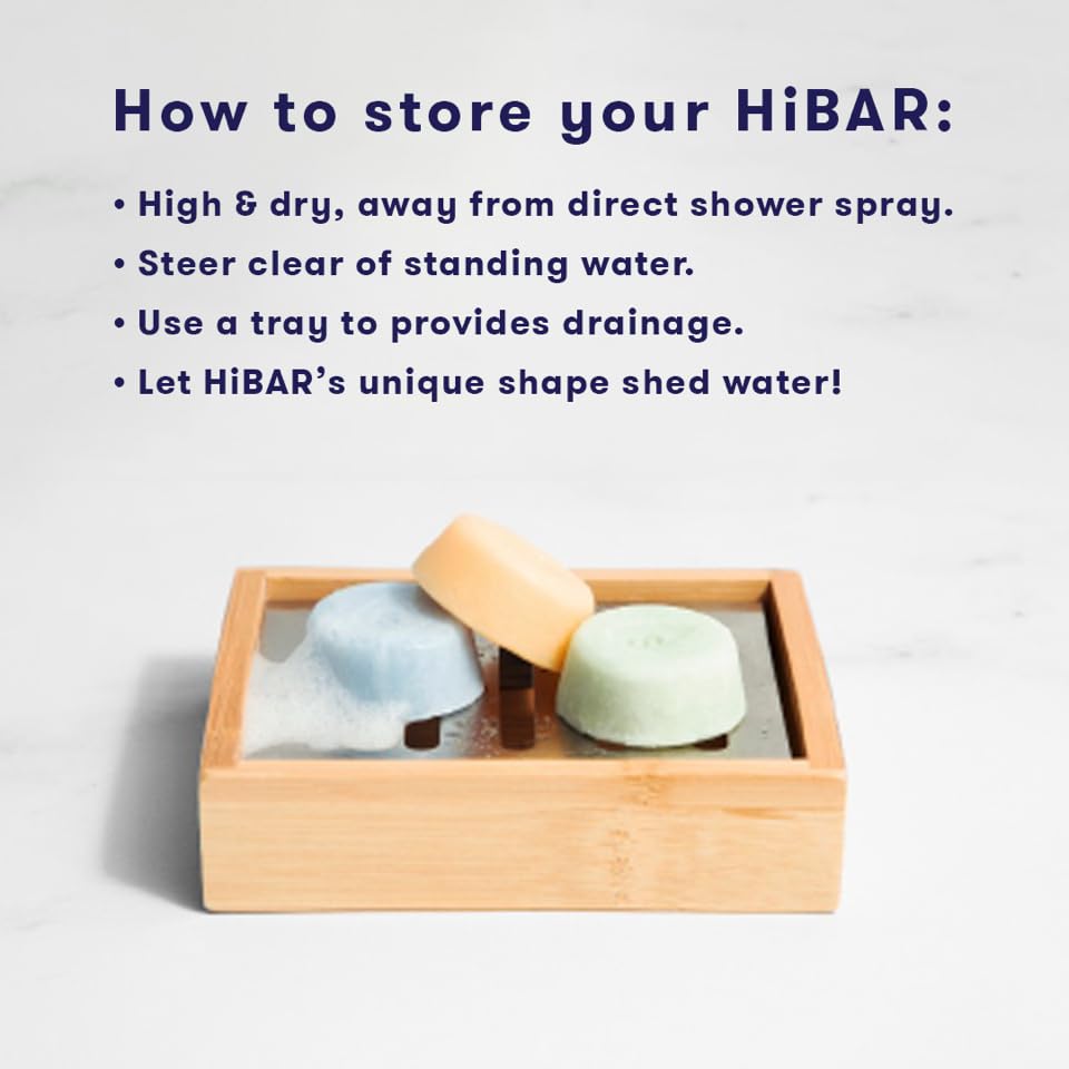 HiBAR close-up of Maintain bar texture highlighting nourishing ingredients and feel