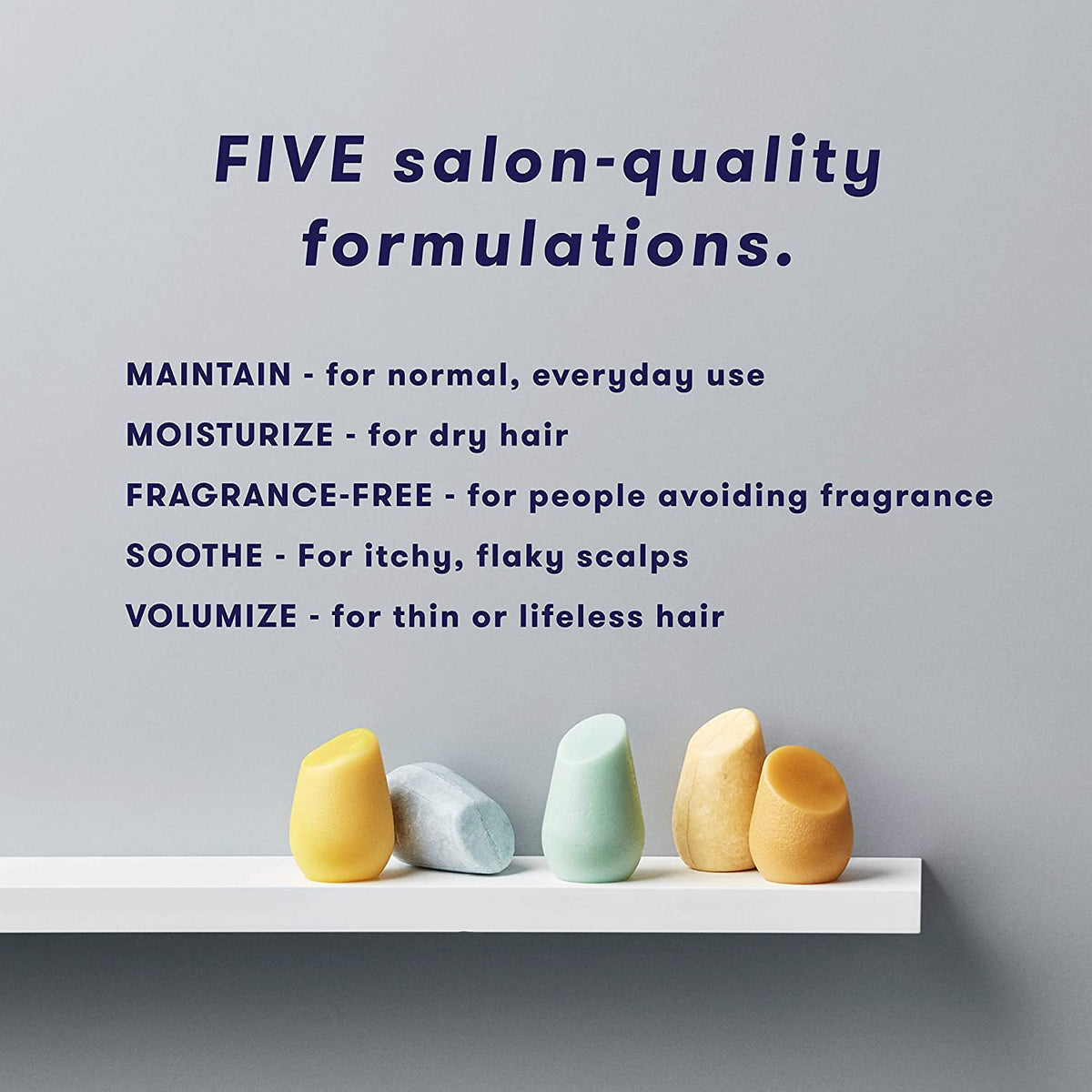 HiBAR conditioner bar profile illustrating compact solid form