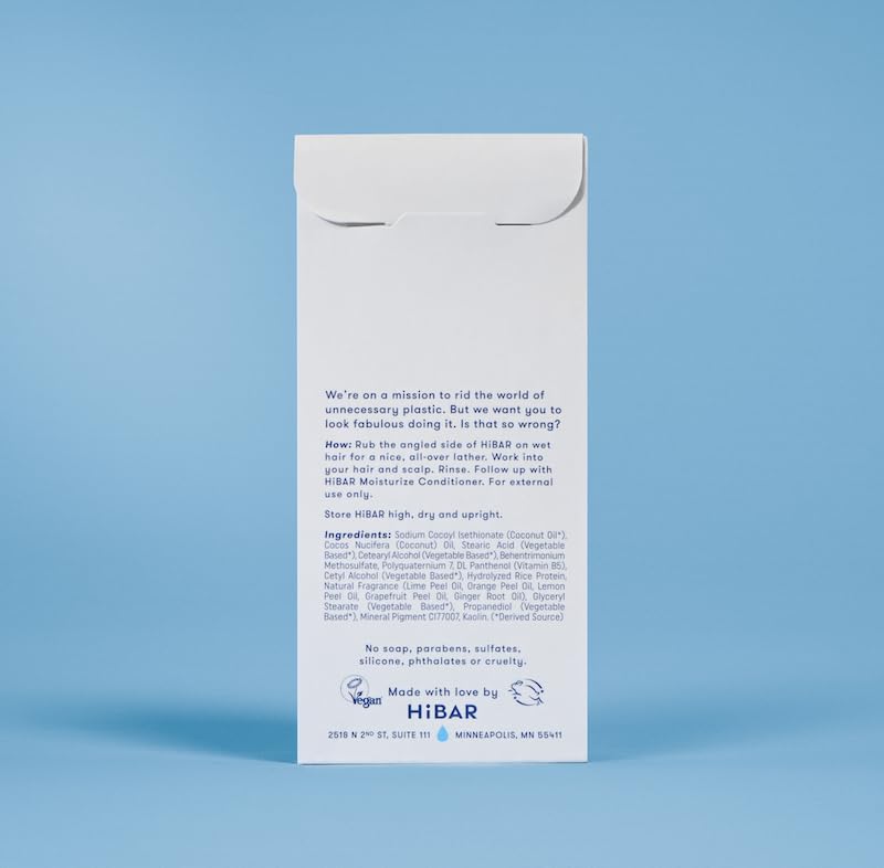 HIBAR bar placed in a bathroom showcasing plastic-free lifestyle benefit