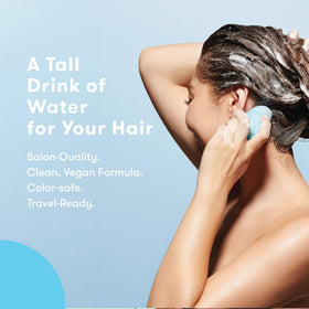 HIBAR shampoo bar lather demonstration proving gentle cleansing
