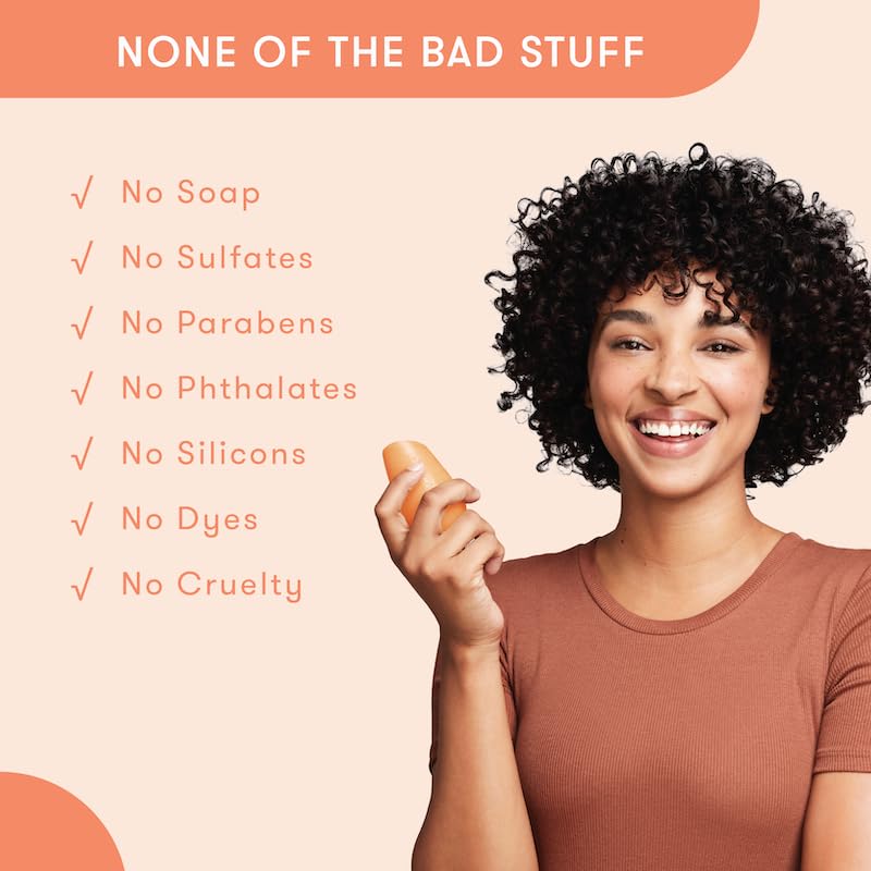 HIBAR bar producing suds on hair in shower for root lift benefit