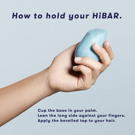 HIBAR shampoo bar close-up showing texture and long-lasting formula