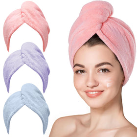 Hicober front view of three colorful turbans showing lightweight pack benefit