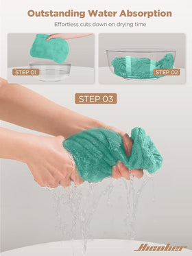 Hicober rolled towel detail showing soft edges and lightweight comfort