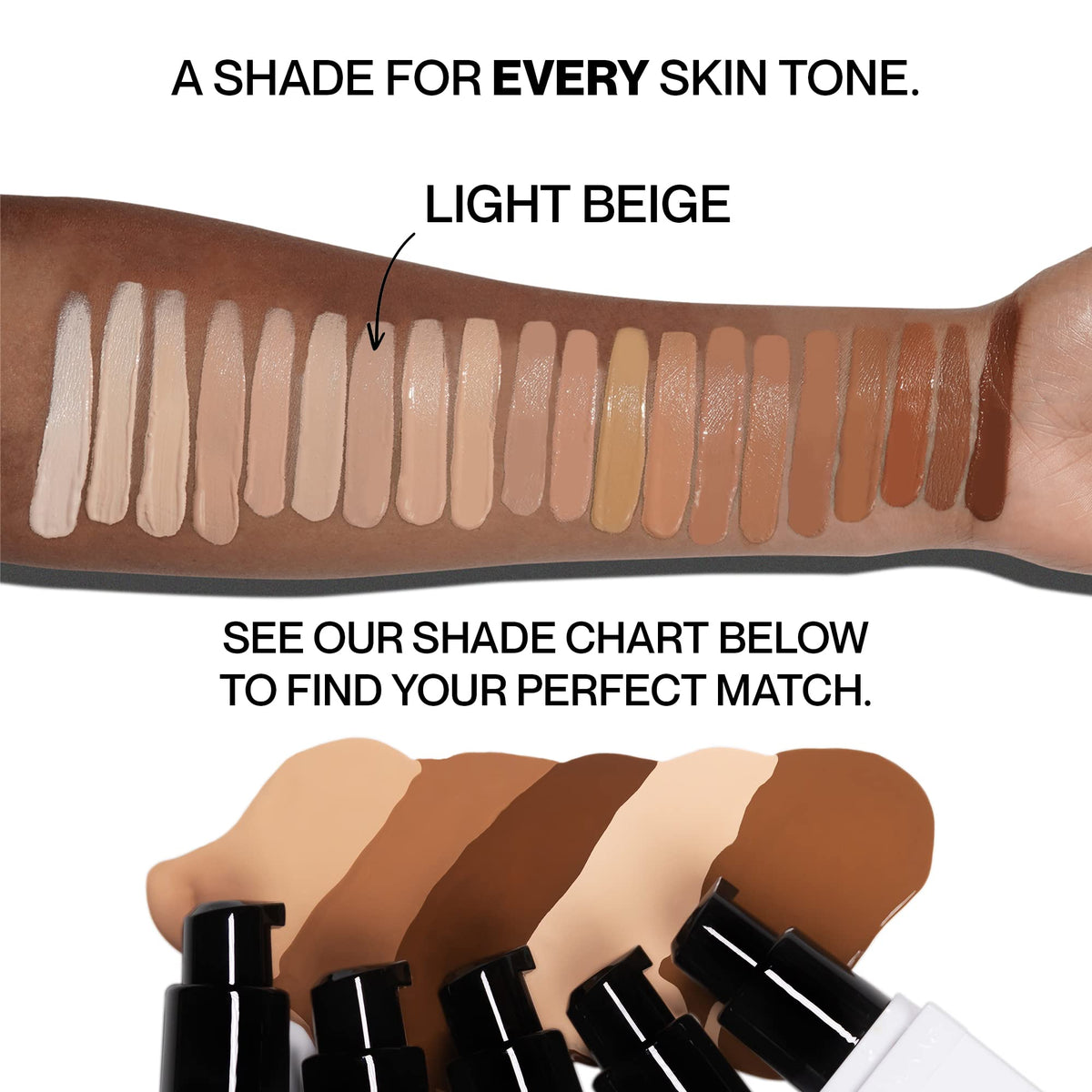 Hide foundation on vanity with brushes illustrating everyday makeup routine ease