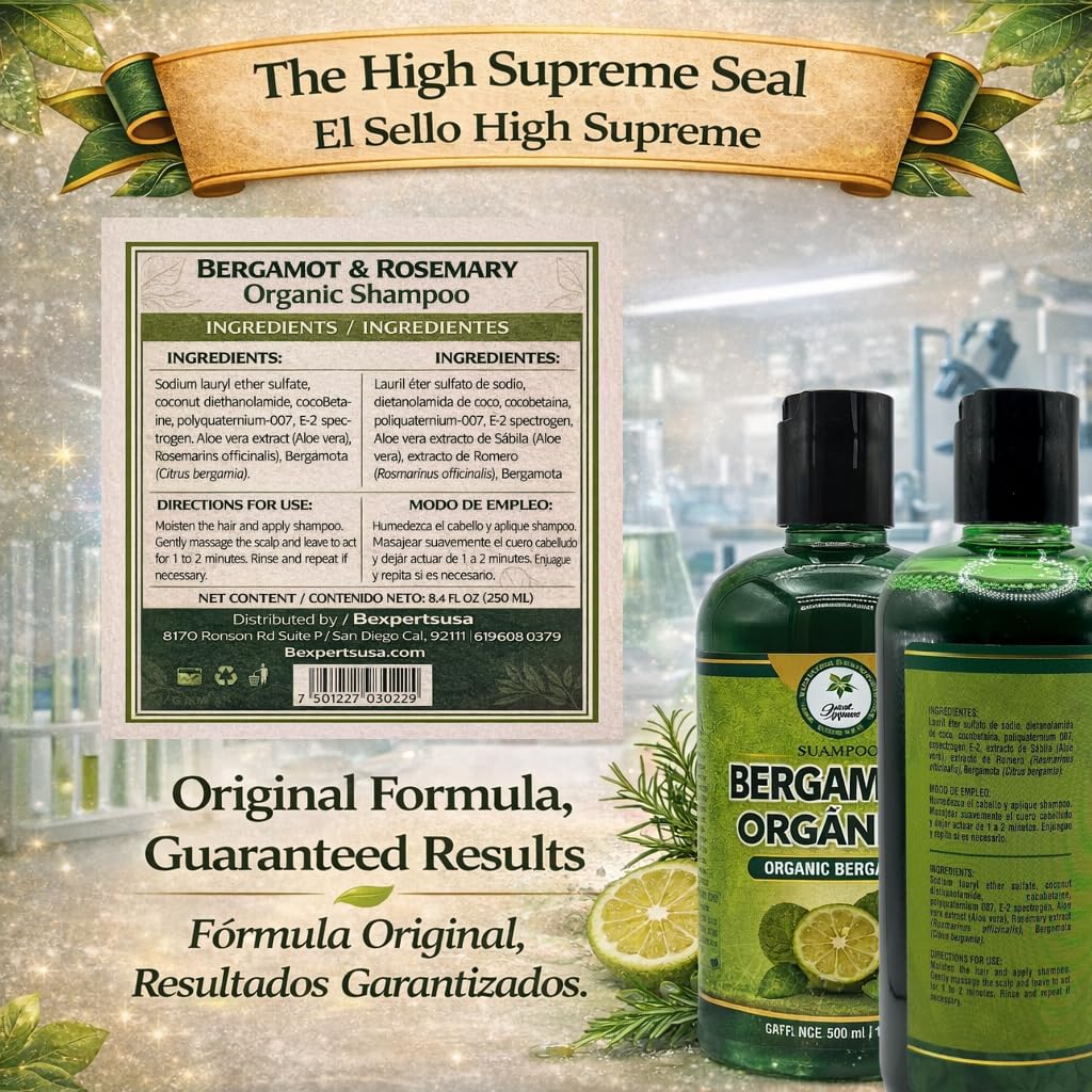 HIGH SUPREME shampoo on bathroom counter for fresh scent lifestyle benefit