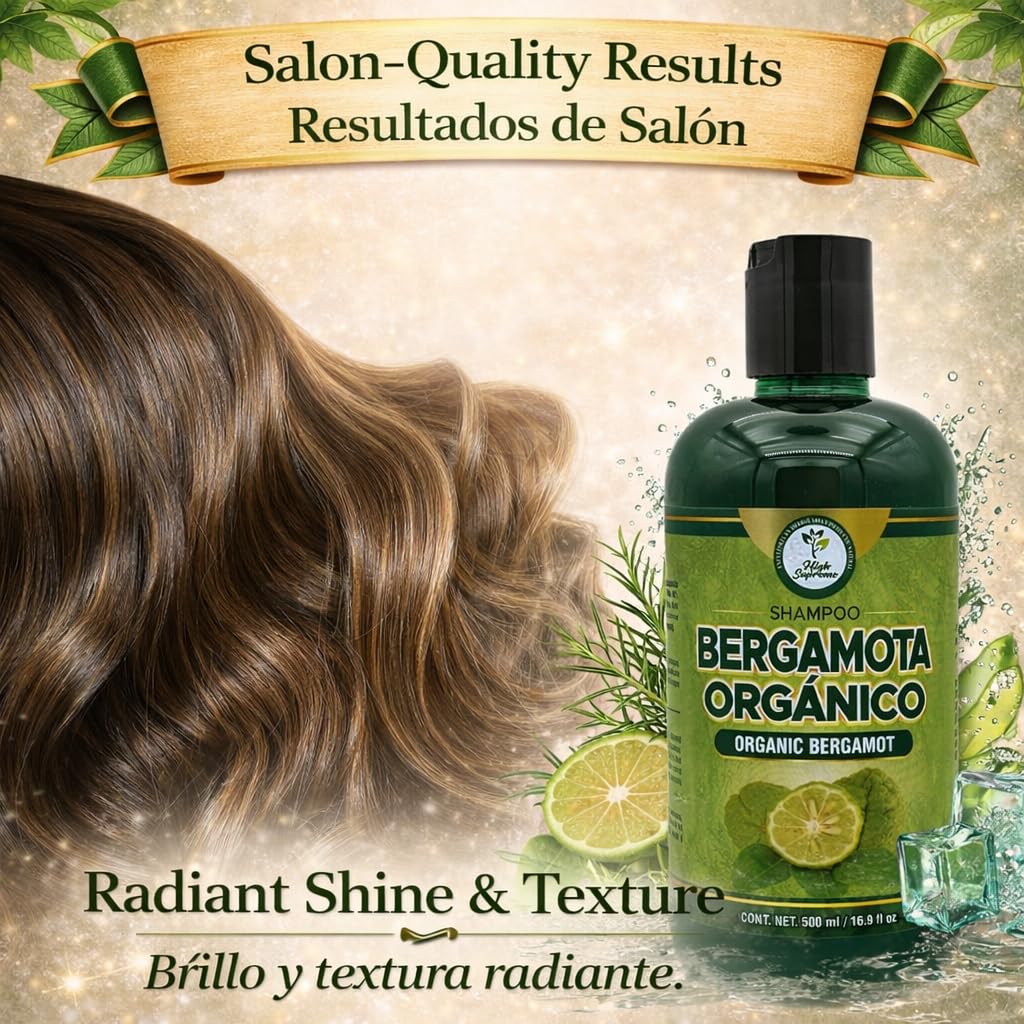 HIGH SUPREME bottle with rosemary sprig showing clarifying benefit