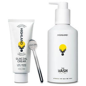 Highland front packaging showing bundle and clean styling benefit