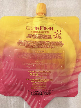 Hikari sunscreen held in hand to show 50ml tube scale and travel-ready convenience