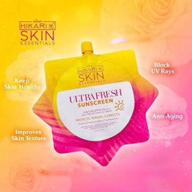 HikariSkin applied on skin forehead demonstrating quick absorption and natural finish