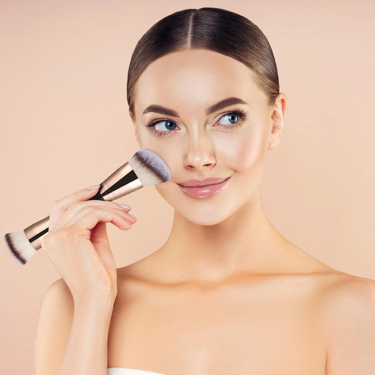 Hilareco product in use by model demonstrating natural matte finish