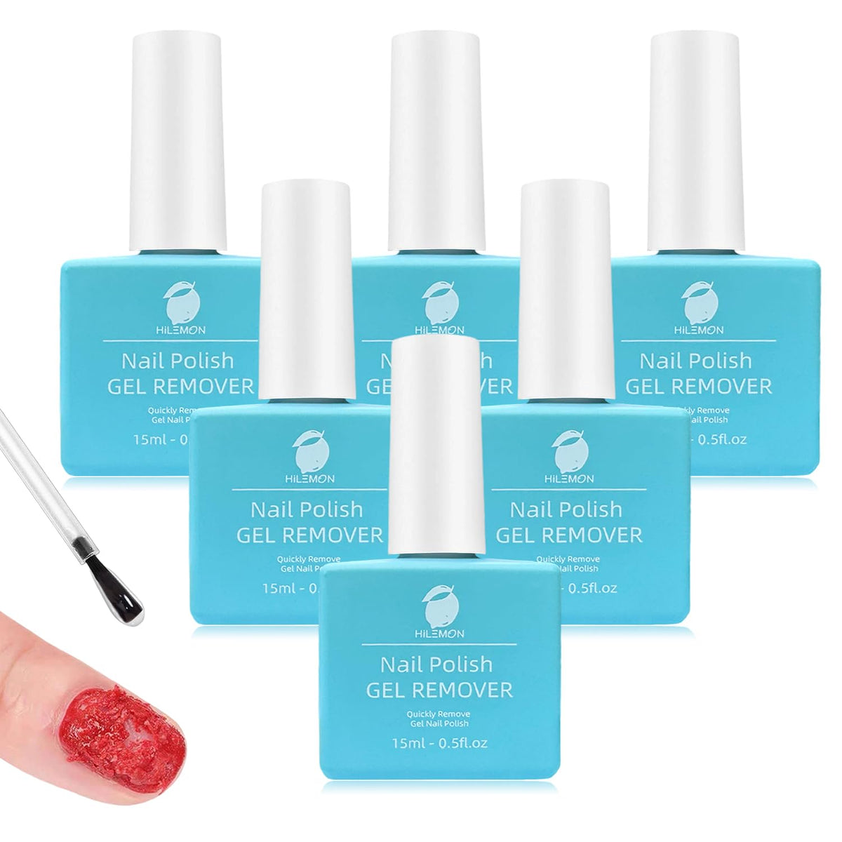 HiLemon front packaging showing six 15ml bottles and clear labeling for quick removal