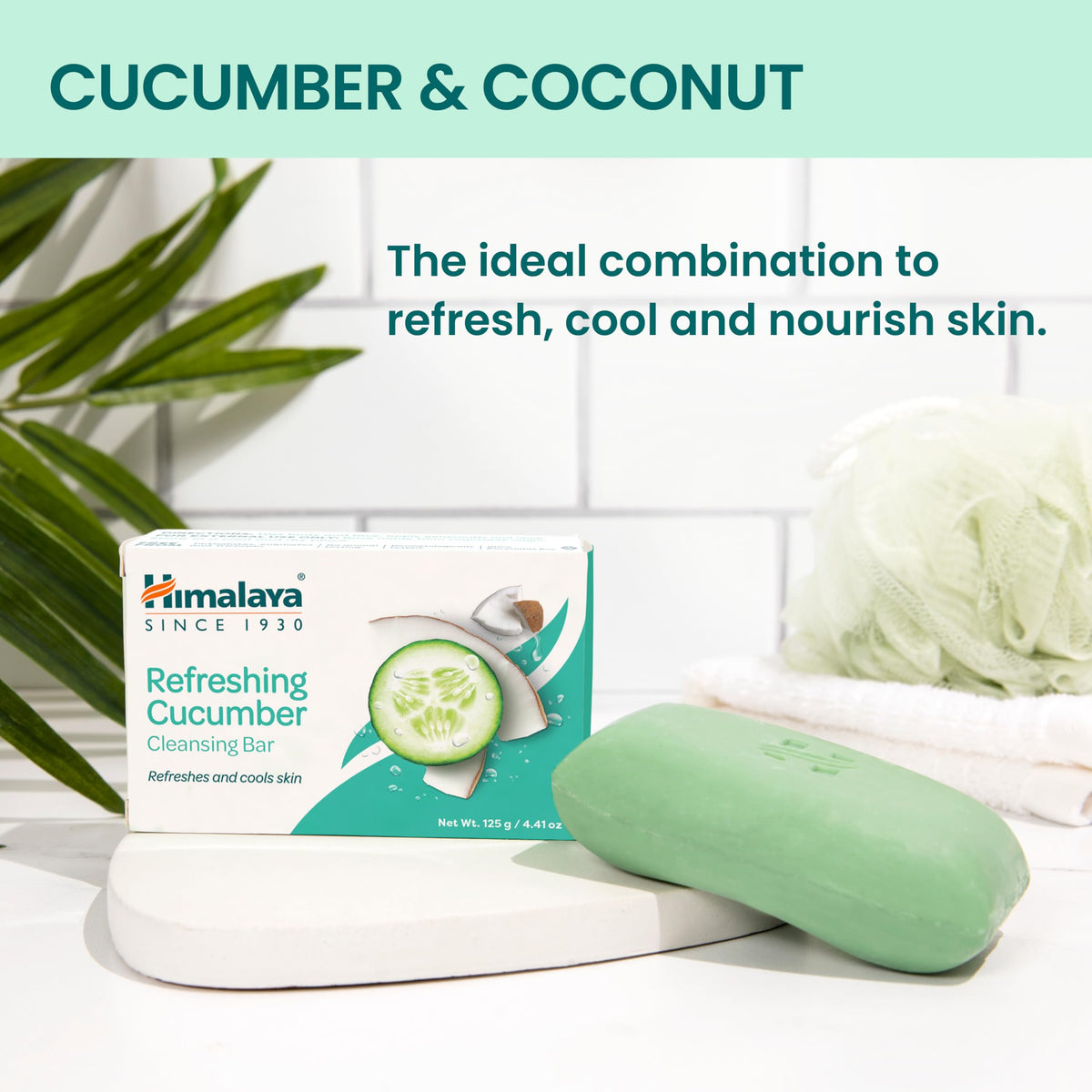 Himalaya soap lather on hand demonstrating rich suds and gentle cleansing