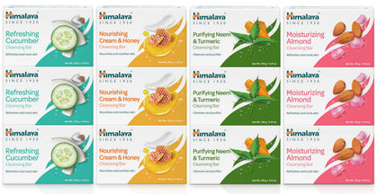 Himalaya front packaging showing cucumber cleansing bar and benefits