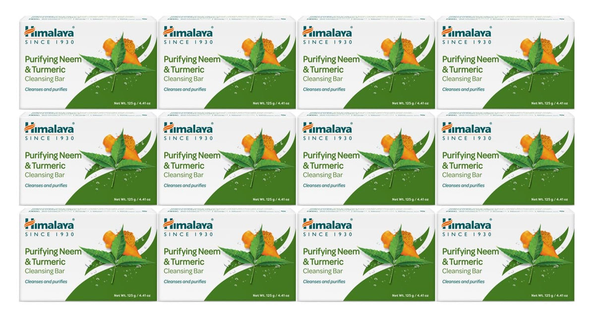 Himalaya front packaging showing 12-pack and product benefits
