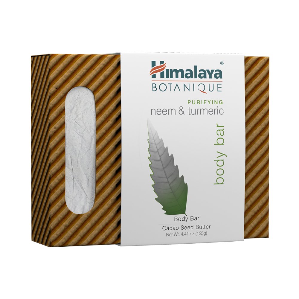 Himalaya close-up of bar texture highlighting creamy lather