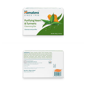 Himalaya close-up of soap bar texture highlighting creamy lather potential