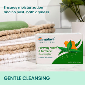 Himalaya bar on draining soap dish keeping soap dry and long-lasting