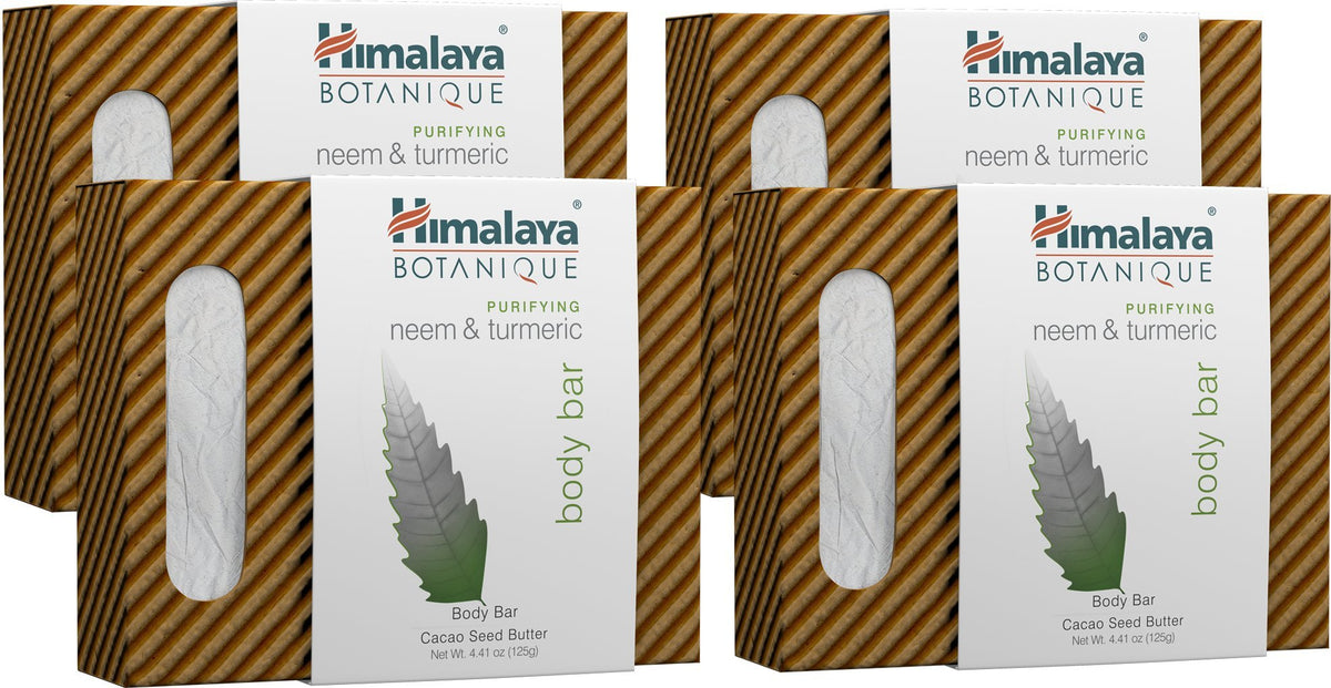 Himalaya front packaging showing four bars and benefits
