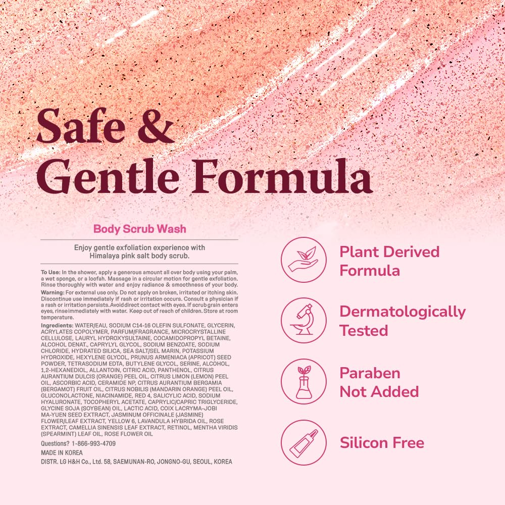 HIMALAYA PINKSALT label details close-up emphasizing active ingredients and clean formula